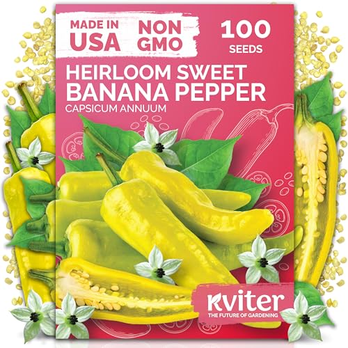100 Sweet Banana Pepper Heirloom Vegetable Seeds