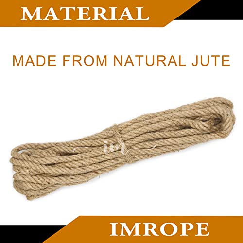 1 2 Inch Diameter Jute Rope (Natural Jute / 13mm x 50 Ft)