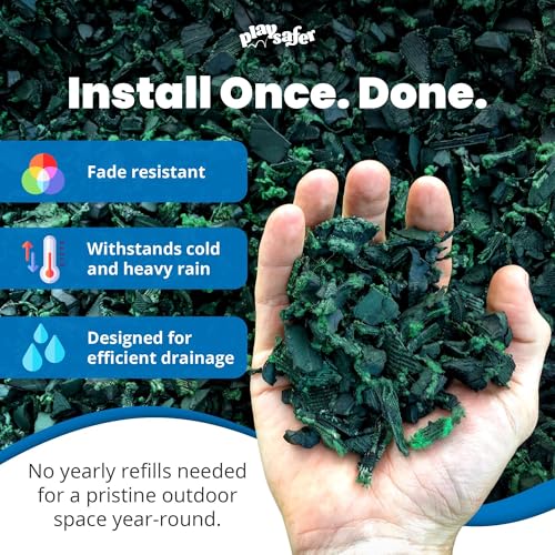 Rubber Mulch Nuggets Protective Flooring for Playgrounds (32000 Ounce)