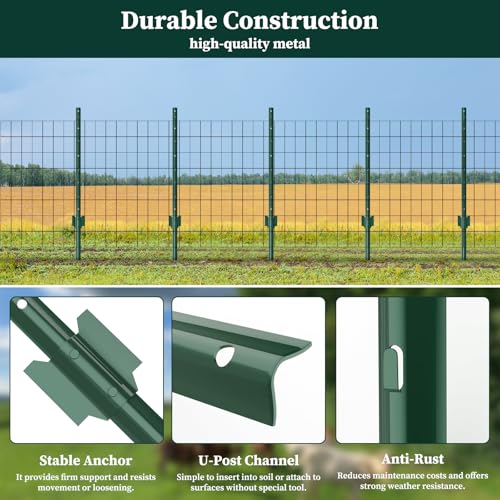 Metal Garden Fence Posts (20 Count)