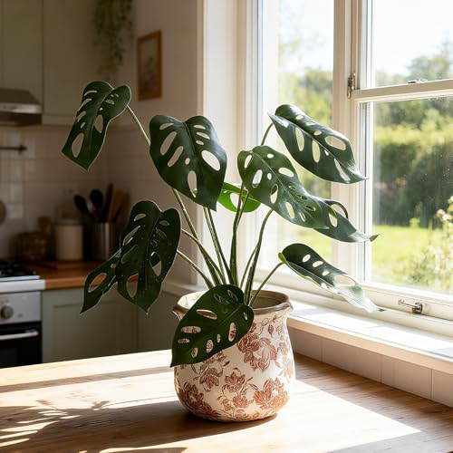 6 Inch Vintage Ceramic Planters Crackle Glaze