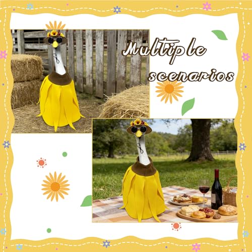 Porch Goose Statue (banana skirt goose)