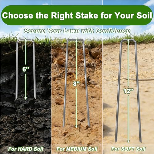 Landscape Staples 6 Inch Galvanized Anti (50 Count)