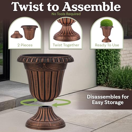 Outdoor Planter 2 (Rustic Bronze)