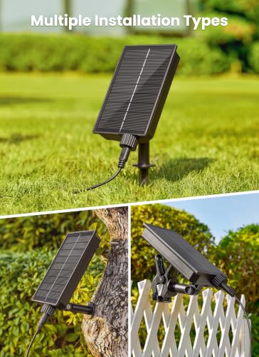 58FT 26LED Solar String Lights Outdoor with Remote & USB Port (58 Foot)