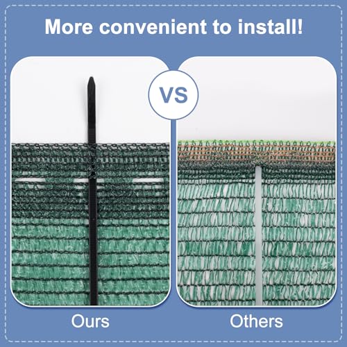 Shade Cloth for Garden (10FTx20FT / 70% Shade-dark Green)