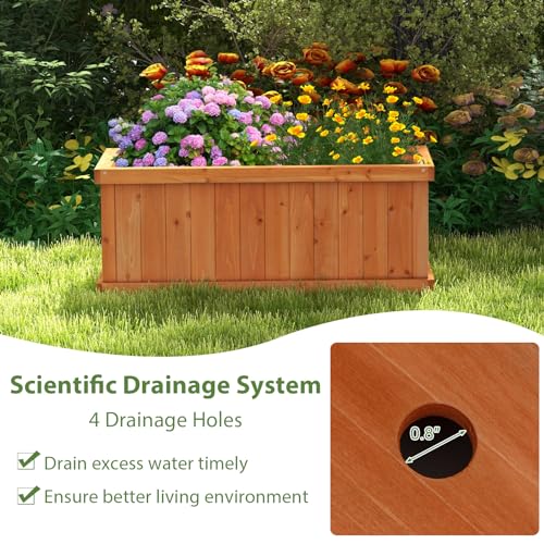 Raised Garden Bed Set of 2 (Orange / 31"x14"x12")