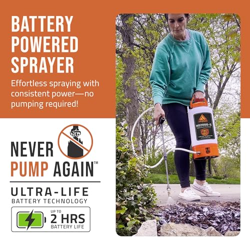 Tools HD2000 S Battery Powered Garden Sprayer 2 Gallon 9 Spray Nozzles (2 Gallon Pro Series)