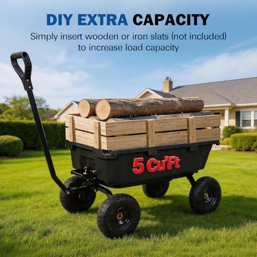 900 lbs Poly Garden Dump Cart