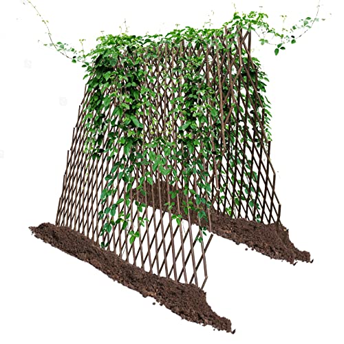 Nature Willow Trellis Expandable Plant Support Plant Climbing Lattices Trellis Willow Expandable Trellis Fence for Climbing Plants Support 36x92 Inch
