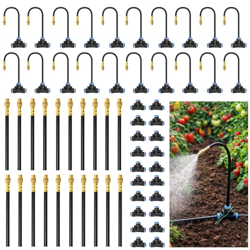 360° Drip Irrigation Misting Copper Nozzles for 1 (Brass)