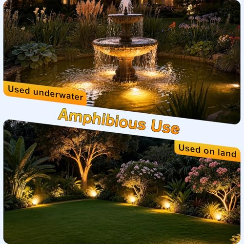 LED Pond Lights 4 (4 Warm White Lights-Corded Electric)