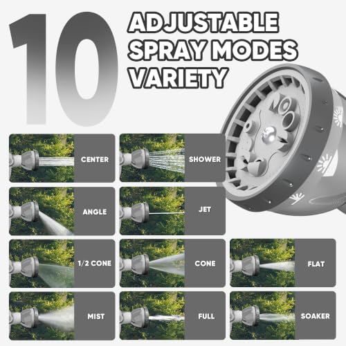 Retractable Garden Hose Reel (Light Grey / 5/8"×75FT)