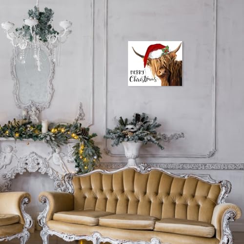 Let It Snow Christmas Snowman Canvas Wall Art (24"L x 36"W / Snowmen red)