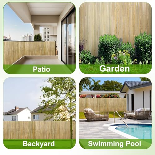 Bamboo Slat Fencing 6.5ft H x 13ft L (6.5 ft H x 13 ft L)