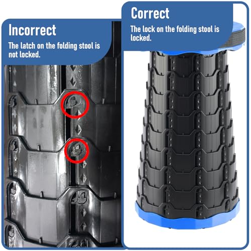 Collapsible Stool Set of 2 (Blue / 2pack)