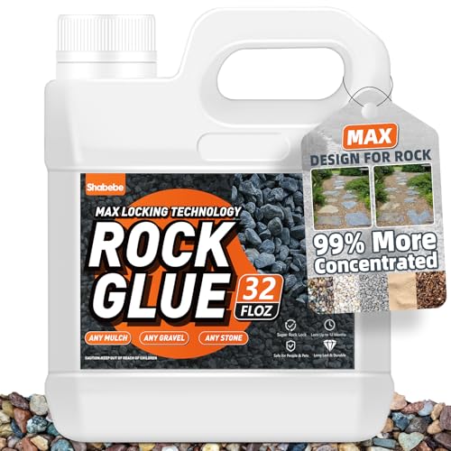 Rock Glue 32OZ 99% Stronger Bond Gravel Binder for Pea Gravel (32OZ)