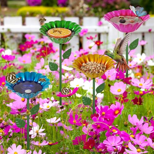 Large Bee Watering Station 4 Pack Bee Feeders for Outdoors Decor