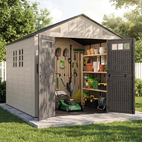 8x10 Ft Outdoor Storage Shed with Floor (8x10)