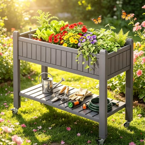 43.3x17.7x34 in Elevated Garden Bed