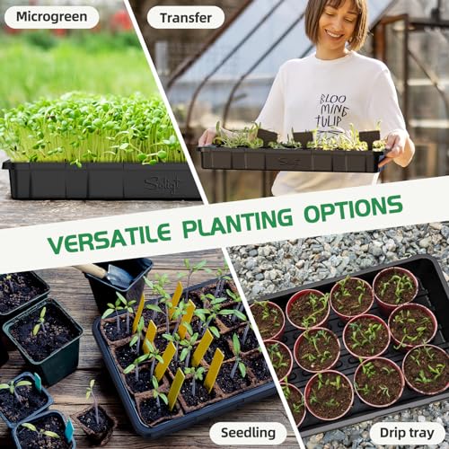 Extra Thick Heavy Duty 10 Pack 1020 Seed Starting Trays (1020)