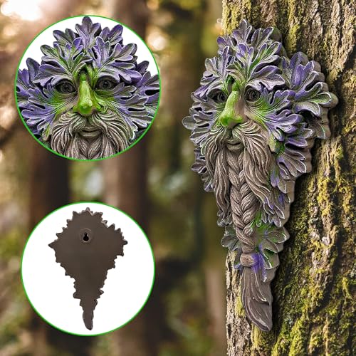 7.9" Real Tree Face Hugger Statue (Purple)