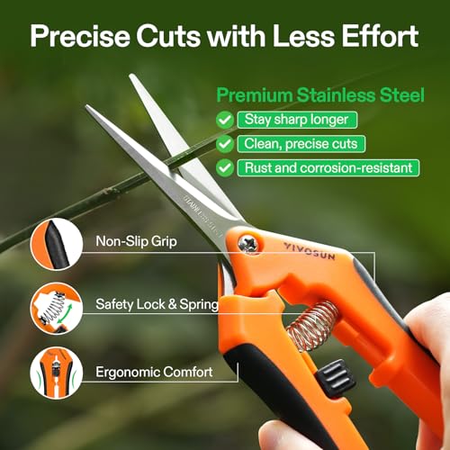 6.5 Inch Garden Scissors (6 Count)