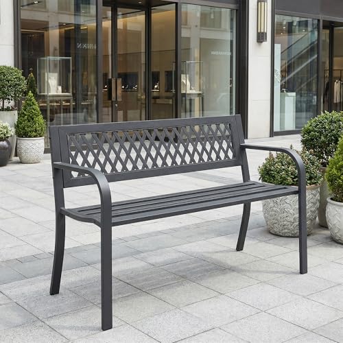 Outdoor Garden Bench (Metal 1 Pc)