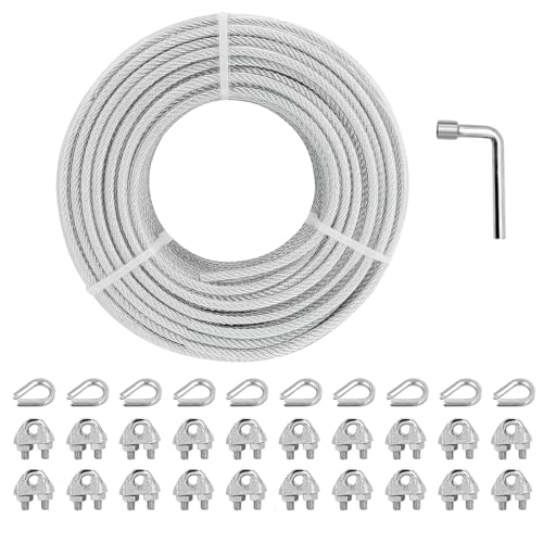 1 8" Wire Rope Clips Kit (1/8in X 100ft)
