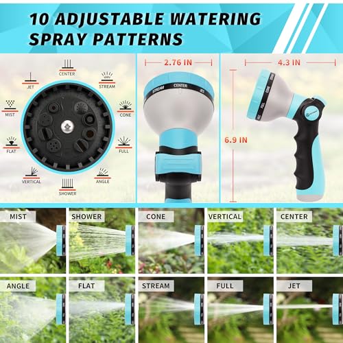 Garden Hose Nozzle Sprayer (Turquoise)