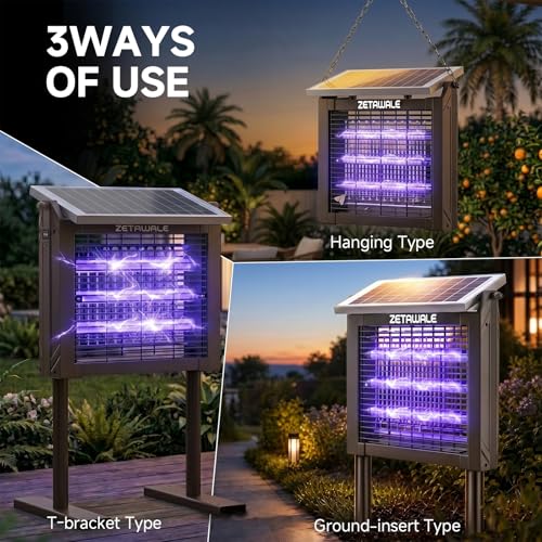 Solar Powered Bug Zapper Outdoor