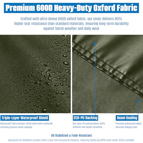 69in Outdoor Cushion Storage Bag (Military Green / 69x29.5x21.6in)