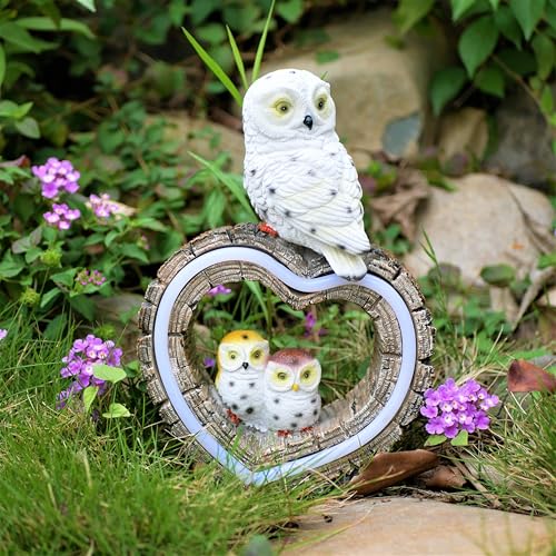 Solar Garden Lights (White Owl)