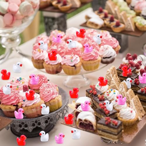 150pcs Valentines Mini Resin Ducks (150Pcs-Valentines Ducks)