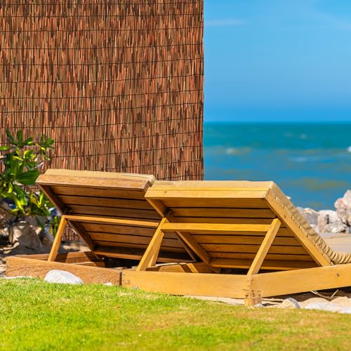 Brown 6FT X16.4FT Reed Fencing Roll Bamboo Privacy Fence Screen