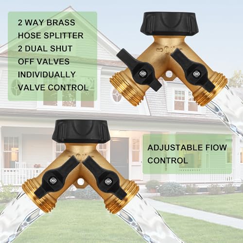 2 Pack Garden Hose Splitter 2 Way (2 Count)