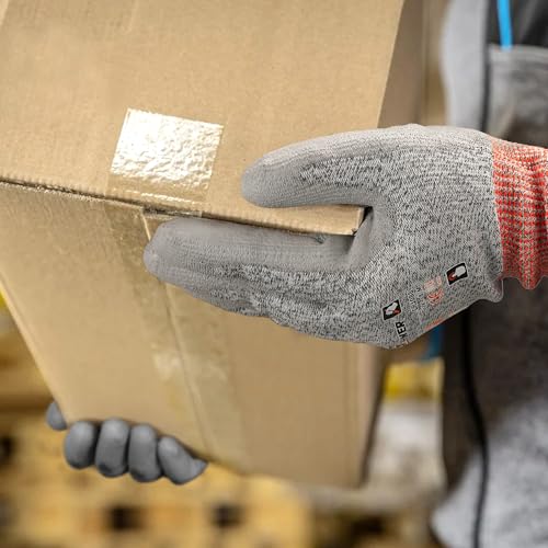 1 Pair A5 Cut Resistant Gloves (Grey A5 / Small)