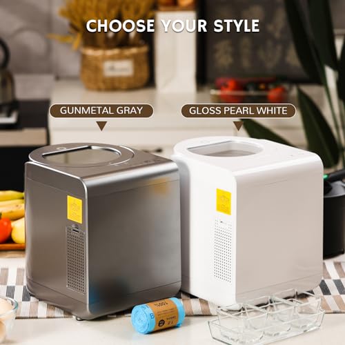 R500 V Electric Composter (White / Visual Glass Cover)