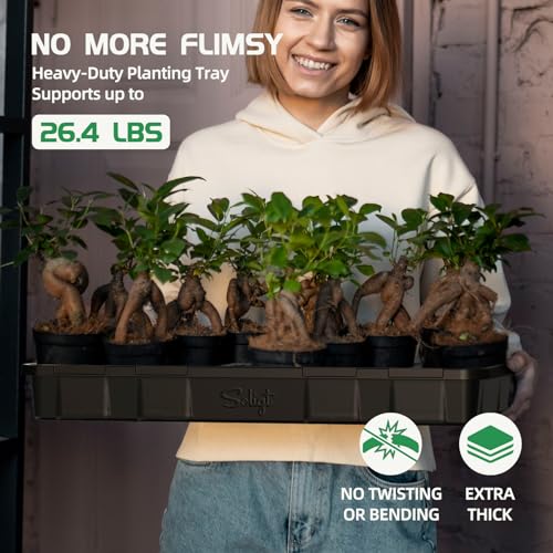 Extra Thick Heavy Duty 10 Pack 1020 Seed Starting Trays (1020)