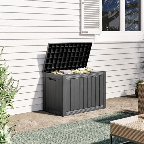 Outdoor Storage Box (Black / 55 Gallon)