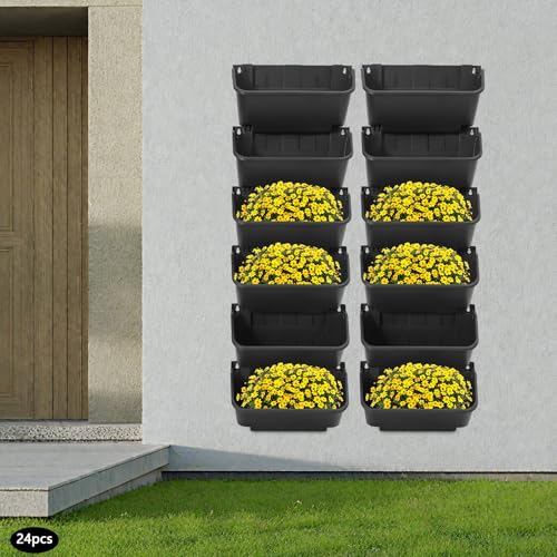 Vertical Wall Planter with 24 Pots