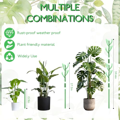 16 Pack Plant Support Stakes (16Pack-27.5 Inch)