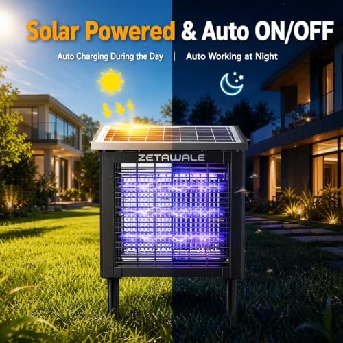 Solar Powered Bug Zapper Outdoor
