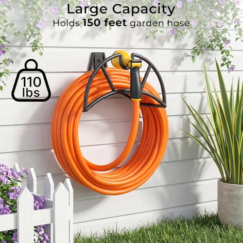 Garden Hose Holder Wall Mount (All Balck / Standard)