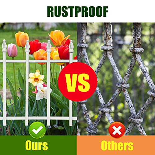 18"H x 22"W Decorative Metal Garden Border Fence (13.76 Sq Ft)