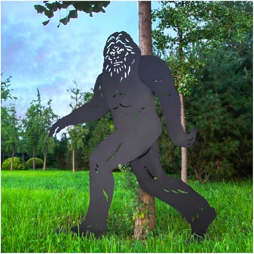 7.4ft Bigfoot Metal Outdoor Decor Big Foot Sasquatch Gifts for Men Dad Women Bigfoot Silhouette Statues for Outside (7.4ft Bigfoot)