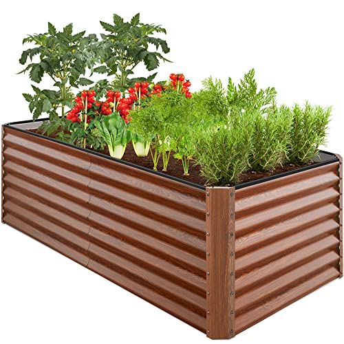 6x3x2ft Outdoor Metal Raised Garden Bed