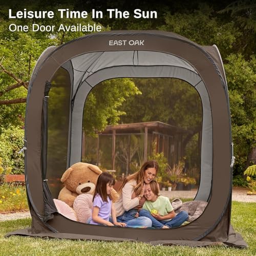 Screen House Tent Pop (Coffee Brown / 6×6 FT)