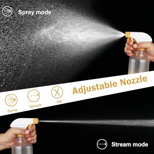 12oz 350ml Plastic Spray Bottles 2 Pack (Yellow)