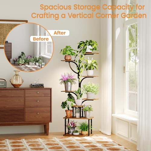 63 Inch Plant Stand with Grow Lights